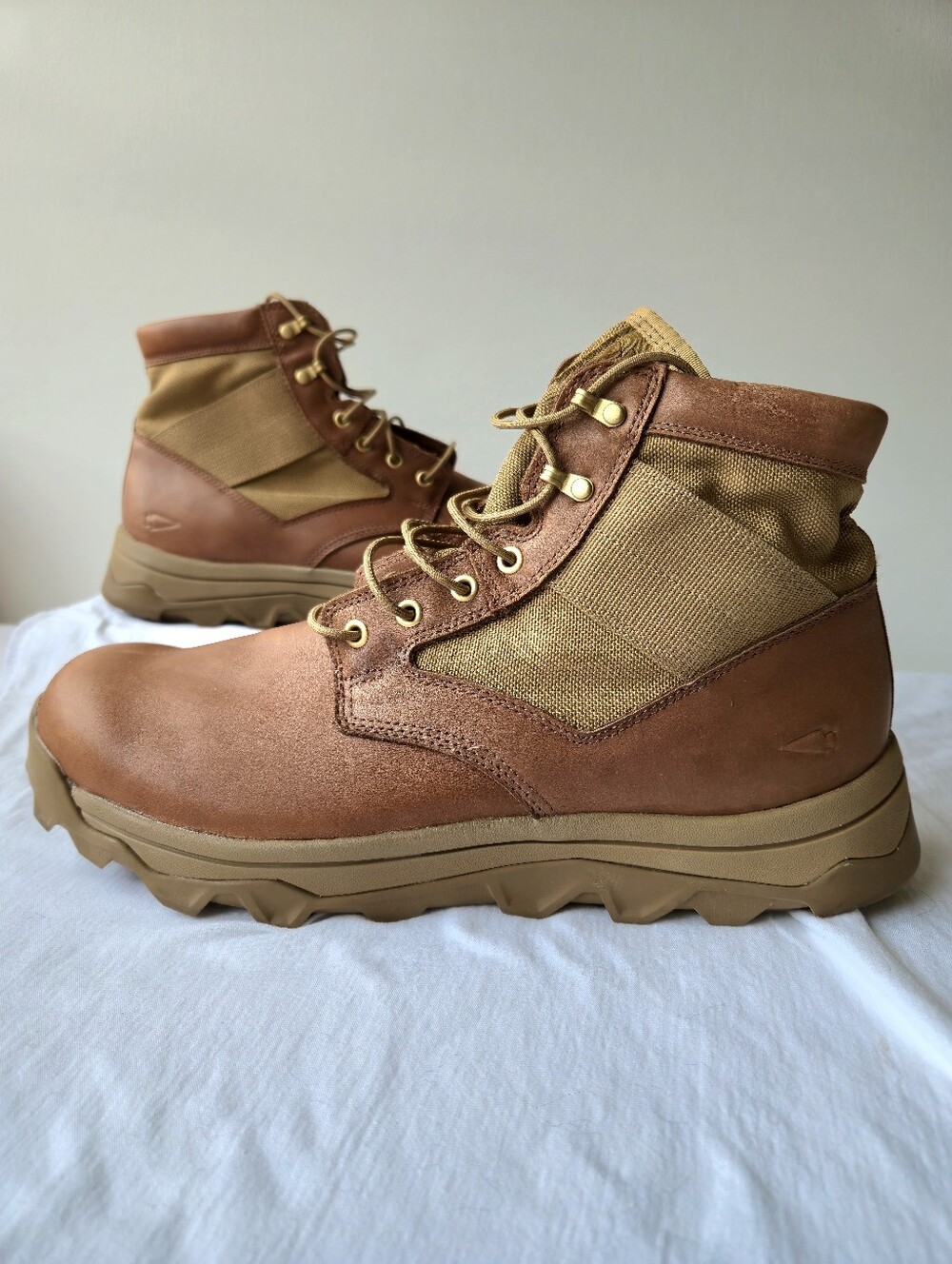 GORUCK MACV-2 Men's Mid Top Leather Tactical Rucking Boots Briar Coyote Size 13